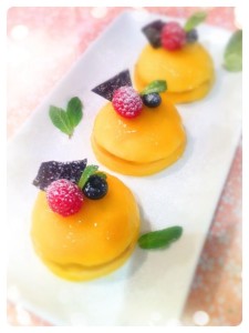 Cherie Kelly's Panna Cotta and Mango Mousse Domes