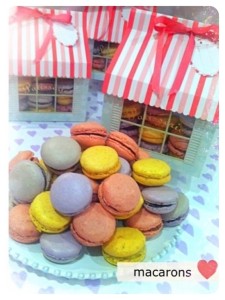 Cherie Kelly's Pistachio, Chocolate and Salted Caramel Macarons 
