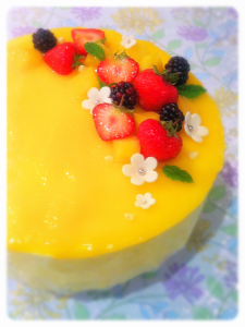 Cherie Kelly's Mango and Vanilla Mousse Cake