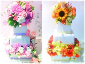 Cherie Kelly's Open Stacked Cake with Fresh Flowers Cherie Kelly's Open Stacked Cake with Fresh Flowers