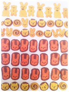 Cheire Kelly's Bunny Rabbit, Lion, Bear and Swirl Icebox Butter Cookies 