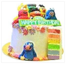 Cherie Kelly's Sesame Street Rainbow Cake Cherie Kelly's Sesame Street Rainbow Cake