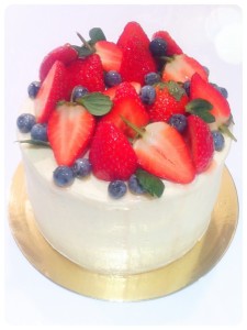 Cherie Kelly's Strawberry Fresh Cream Cake