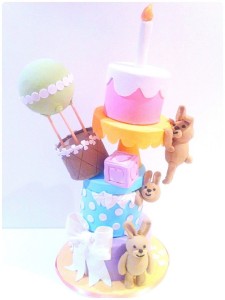 Cherie Kelly's Bunnies Topsy Turvy Cake 