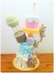 Cherie Kelly's Bunnies Topsy Turvy Cake 