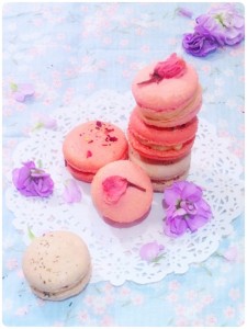 Cherie Kelly's Cherry Blossom, Rose, Jasmine & Earl Grey Macarons
