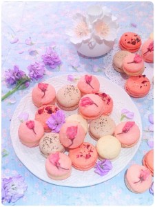 Cherie Kelly's Cherry Blossom, Rose, Jasmine & Earl Grey Macarons