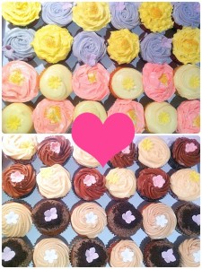 Cherie Kelly's blueberry, lemon, banana, red velvet, tiramisu, oreo, carrot and chocolate cupcakes