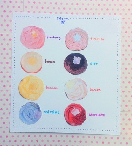 Cherie Kelly's blueberry, lemon, banana, red velvet, tiramisu, oreo, carrot and chocolate cupcakes