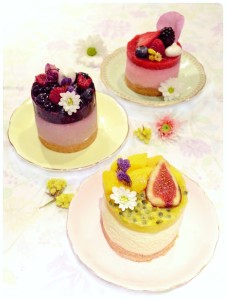 Cherie Kelly's Passionfruit & Mango, Blueberry & Blackberry, Raspberry & Strawberry Cheesecakes; Figs, Mango and Raspberry Tarts ❤