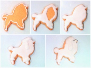 Cherie Kelly's Iced Parisian Poodle Dog and Eiffel Tower Sugar Cookies