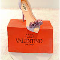 Valentino High Heels and Shoe Box Cake
