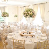 Pink and White Tall Vase Reception Table Flowers Arrangement Eastington Park Cherie Kelly Wedding Flowers